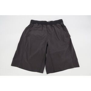 Lululemon Men's Medium T.H.E. Short 11" Lined Black Running Gym Shorts
